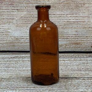 Vintage Dioxogen The Oakland Chemical Co.‎ Amber Glass Bottle Antique